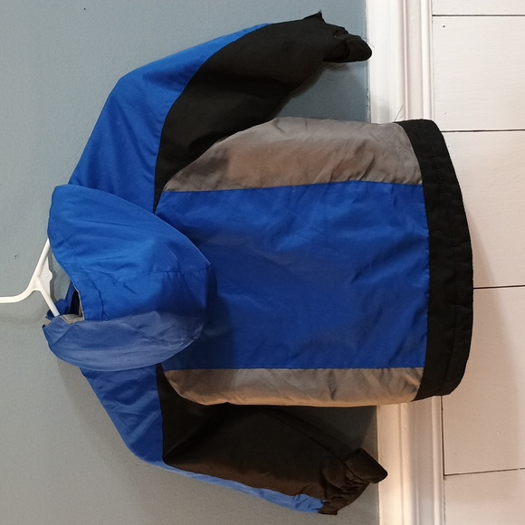 Circo Toddler boys hooded Winter Ski jacket Sz 3T Blue black Gray Lined Outdoors - Picture 8 of 10